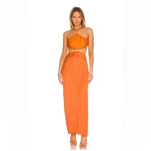 Baobab Kira Maxi Dress - Guarana Orange Sunset